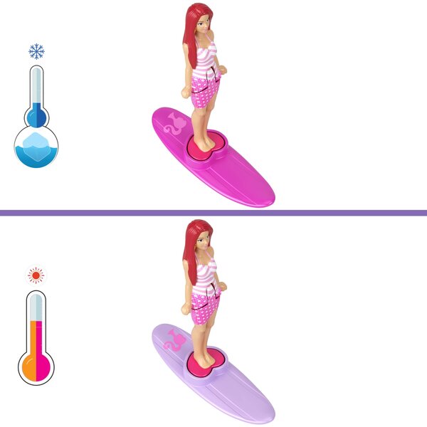 Barbie Mini BarbieLand Beach Cabriolet mit Mini Barbie und Zubehör