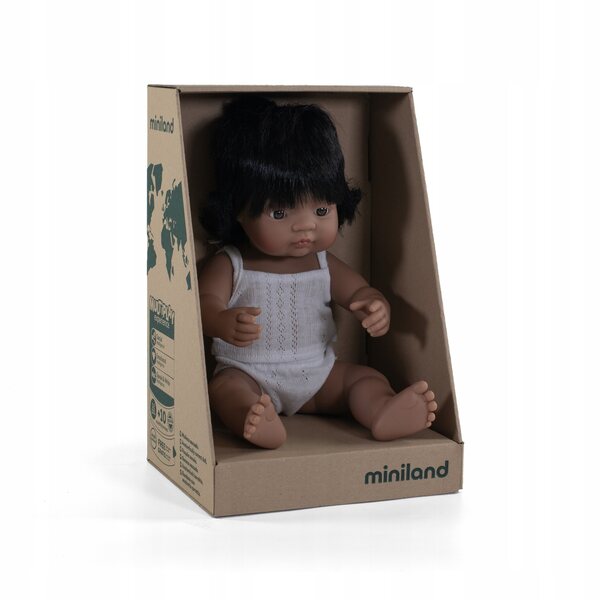 Miniland bambola spagnola 38 cm - Bambola Educativa in Vinile per Bambini