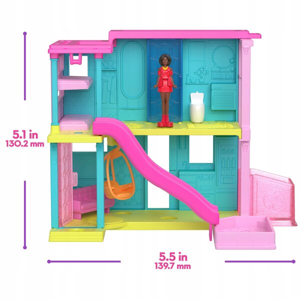 Barbie Mini BarbieLand-Set mit Minihaus, Minipuppe und Zubehör für Kinder ab 4 Jahren