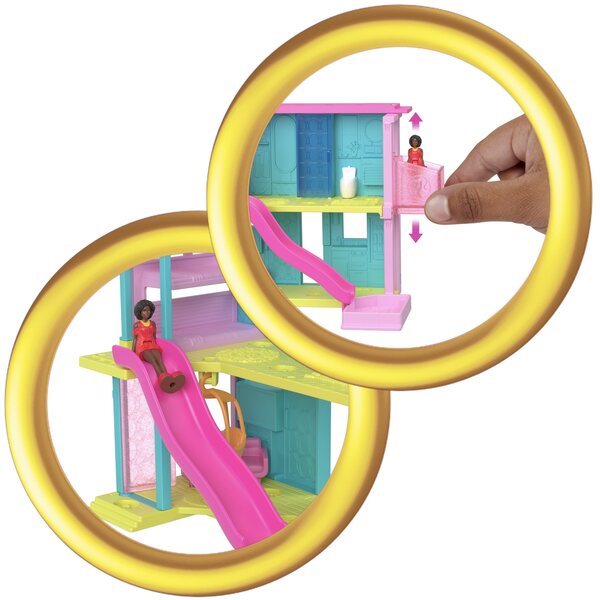 Barbie Mini BarbieLand-Set mit Minihaus, Minipuppe und Zubehör für Kinder ab 4 Jahren