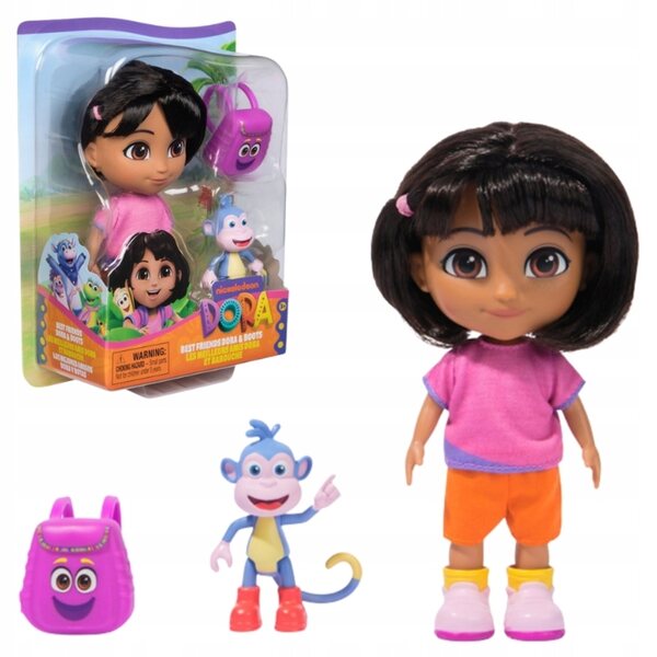 Dora l'Esploratrice con Figurina Boots e Accessori Viaggio - Gioco Educativo Bambini