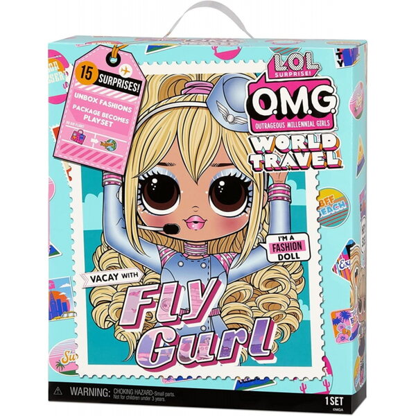 L.O.L. Surprise OMG Fly Gurl – Weltreisepuppe mit Reisezubehör