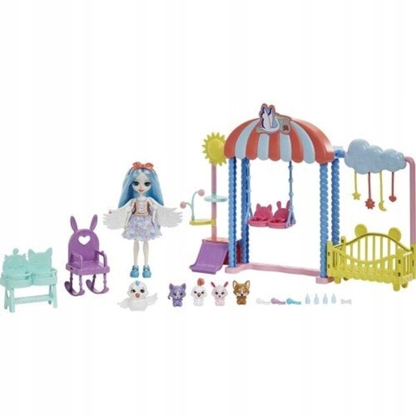 Enchantimals Zlobek-Haustierset mit Puppe und Mattel-Zubehör für Kinder ab 4 Jahren