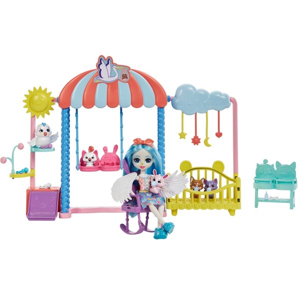 Enchantimals Zlobek-Haustierset mit Puppe und Mattel-Zubehör für Kinder ab 4 Jahren