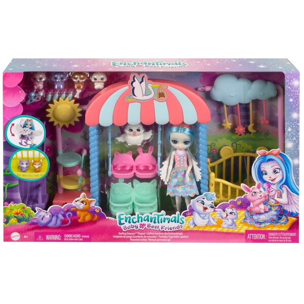 Enchantimals Zlobek-Haustierset mit Puppe und Mattel-Zubehör für Kinder ab 4 Jahren