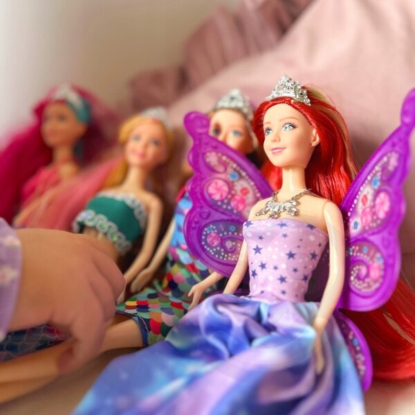 Set 4 Bambole Woopie Principesse Magiche con Accessori - Altezza 29 cm
