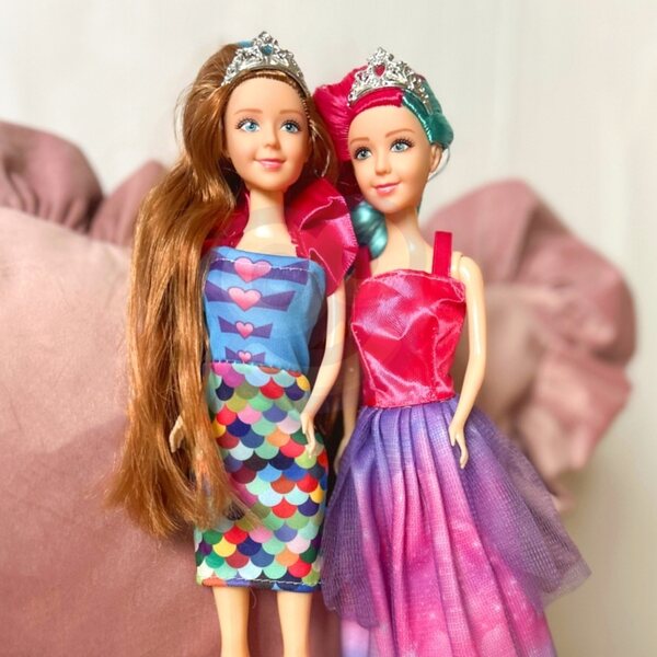 Set 4 Bambole Woopie Principesse Magiche con Accessori - Altezza 29 cm