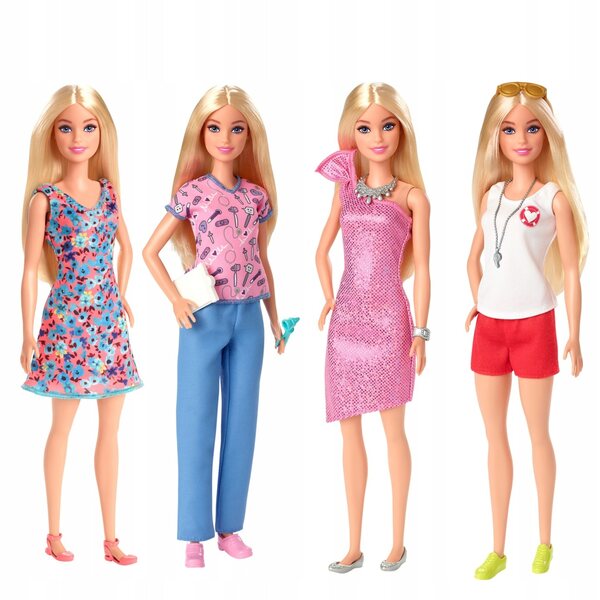 Barbie-Set mit Kleiderschrank, Puppe und 35 Accessoires für Kinder ab 3 Jahren