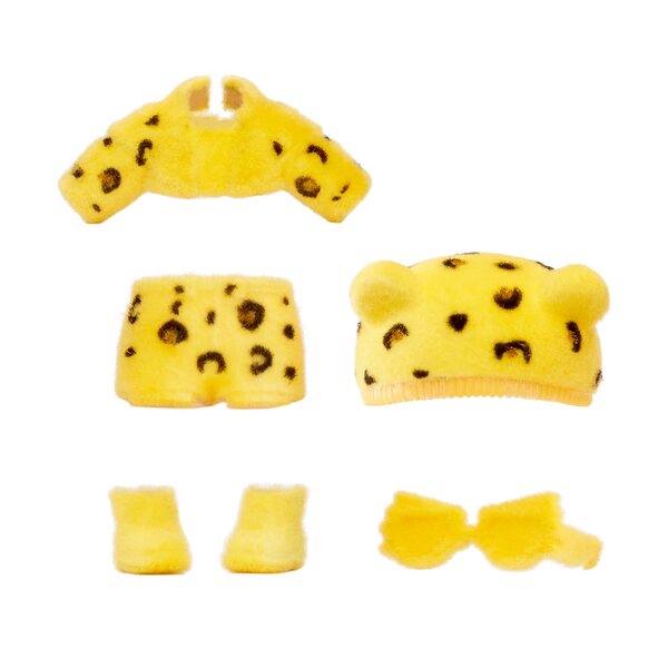 NANANA FUZZY SURPRISE LALKA JENNEL JAGUAR + ubranka, akcesoria