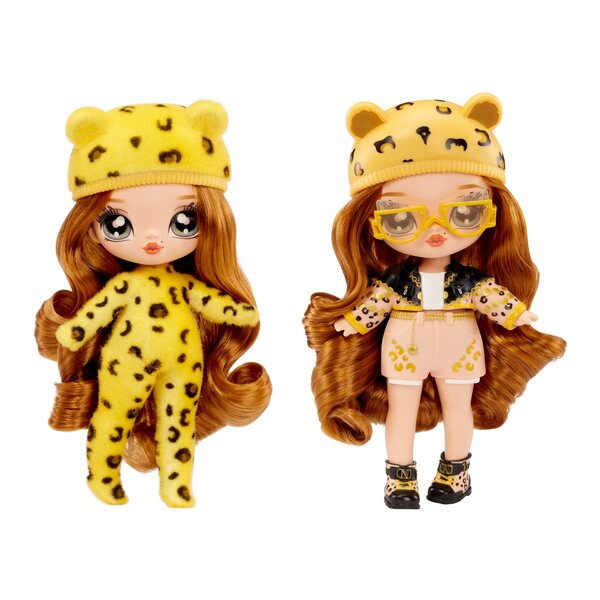 NANANA FUZZY SURPRISE LALKA JENNEL JAGUAR + ubranka, akcesoria