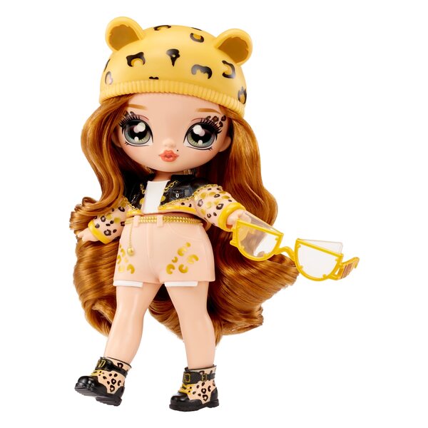 NANANA FUZZY SURPRISE LALKA JENNEL JAGUAR + ubranka, akcesoria