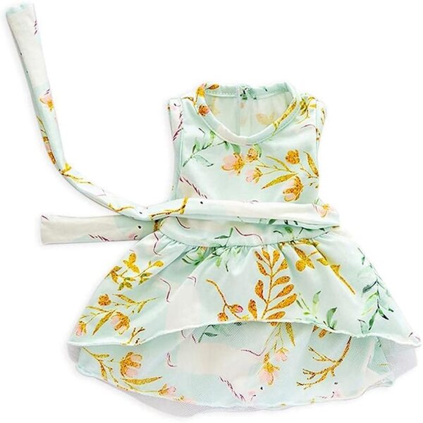 46-cm-Puppenkleid mit Blätterzweigen-Aufdruck, Kleidung für 18-Zoll-Puppen