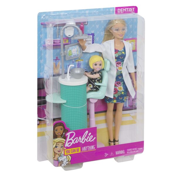 Barbie Zahnarzt mit Zubehör und Patient – Rollenspiel für Mädchen