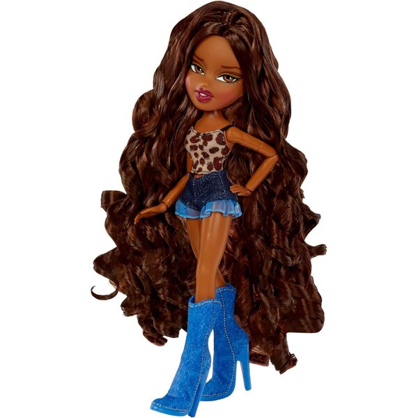 Bratz Goin' Out Sasha Fashion Doll con accessori e stile elegante 29 cm