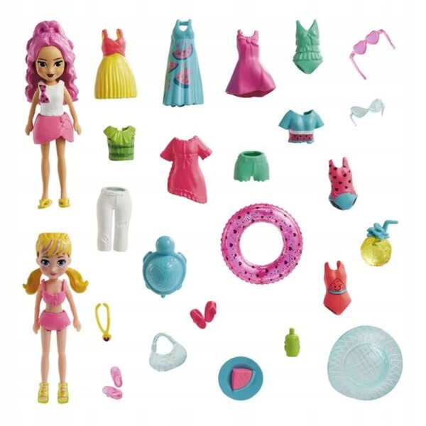 Mattel Polly Pocket Fruity Pool Fun Set Moda e Accessori per Bambini 4+
