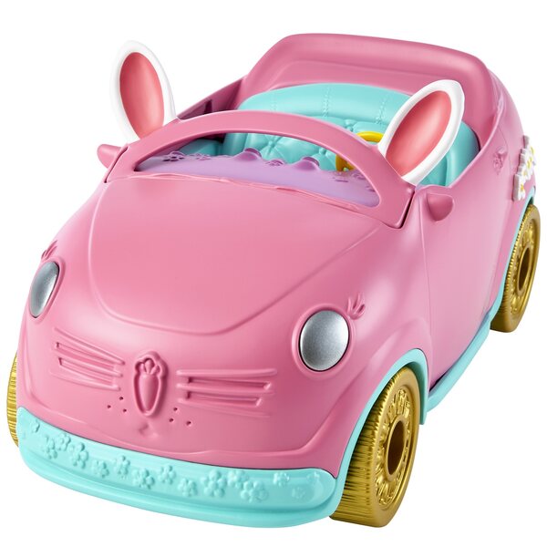Enchantimals Kaninchenauto mit Bree Bunny-Puppe und Twist-Kaninchen, 10 Stück