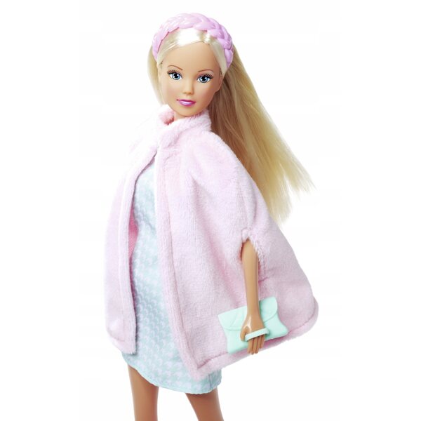 Bambola Steffi con mantello alla moda - Bambola elegante 29 cm per Bambini 3+