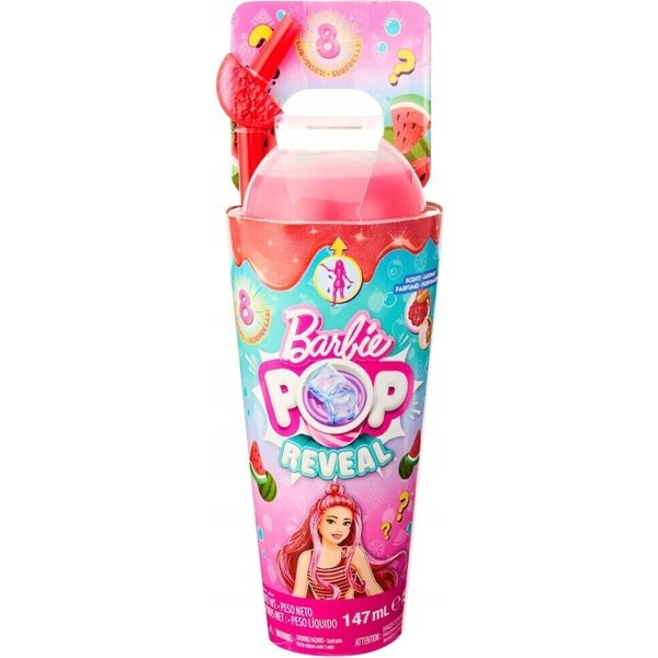 Barbie Pop Reveal Winogronowa Lemoniada mit Schleim und duftenden Accessoires für Kinder ab 3 Jahren