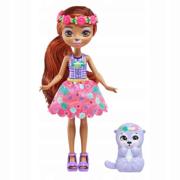 Enchantimals Oneda Otter-Puppe und Strandkelpie-Figur für Kinder