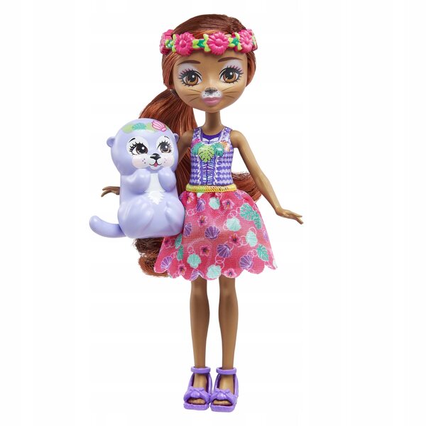 Enchantimals Oneda Otter-Puppe und Strandkelpie-Figur für Kinder