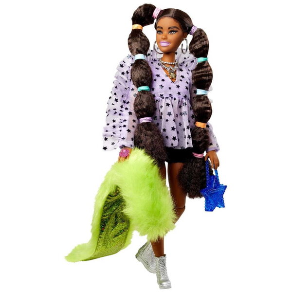 Barbie Extra Fashion mit Tier und 15 Accessoires, einzigartiger und lebendiger Stil
