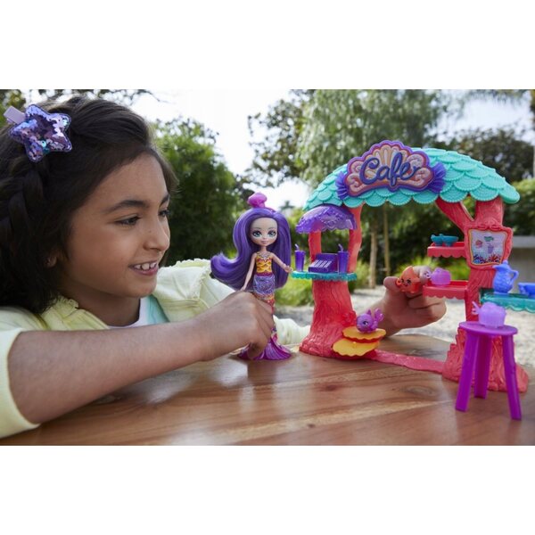 Enchantimals Podwodna Kawiarenka mit Martina Meerjungfrau und Zubehör, Spiel für Kinder ab 4 Jahren