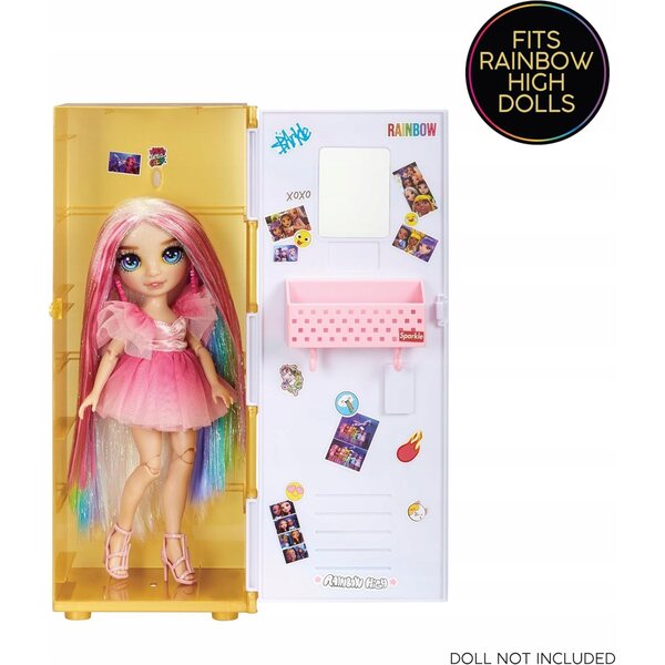 Rainbow High Armadietto Szkolna Design & Style Locker con Accessori e Adesivi