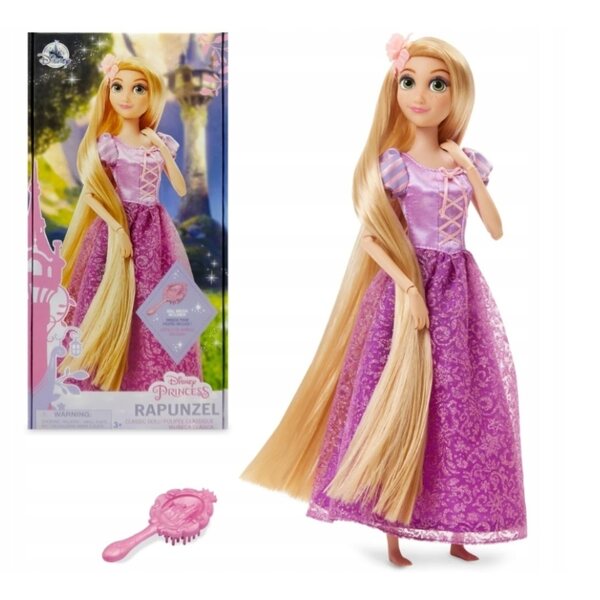 Bambola Disney Rosaspunko 30 cm con Abito Viola e Pettine per Bambini 3+