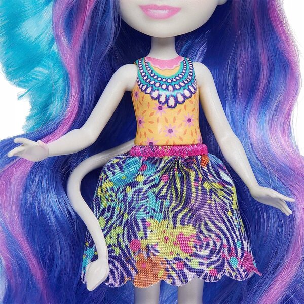 Mattel Enchantimals Zemirah Zebra con animale Deluxe per bambini 4+