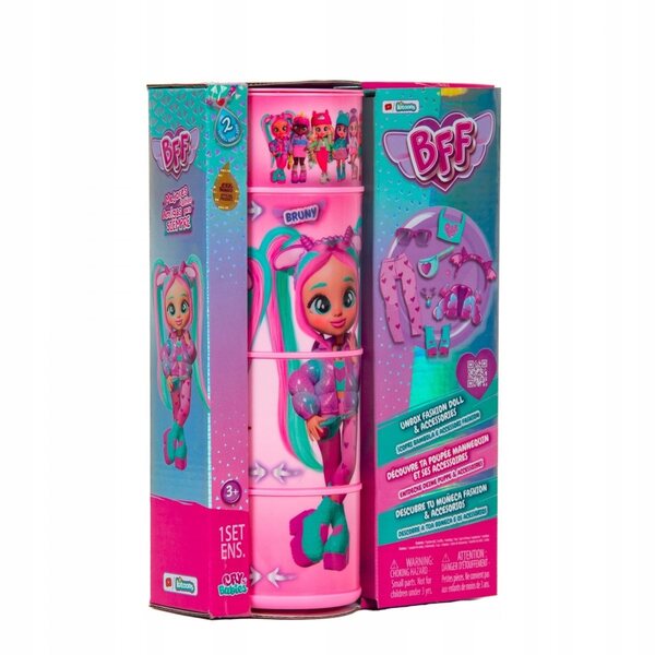 Bambola Cry Babies BFF 20 cm con abbigliamento alla moda e accessori inclusi