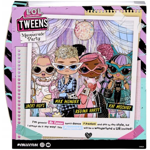 LOL Surprise Kat Mischief 17cm con Abiti e 20 Accessori Per Masquerade Party
