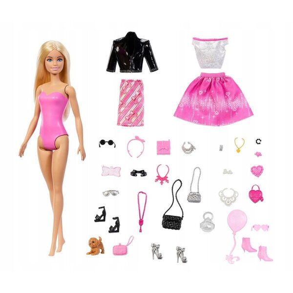 Adventskalender Barbie mit 24 Modeüberraschungen für Mädchen ab 3 Jahren