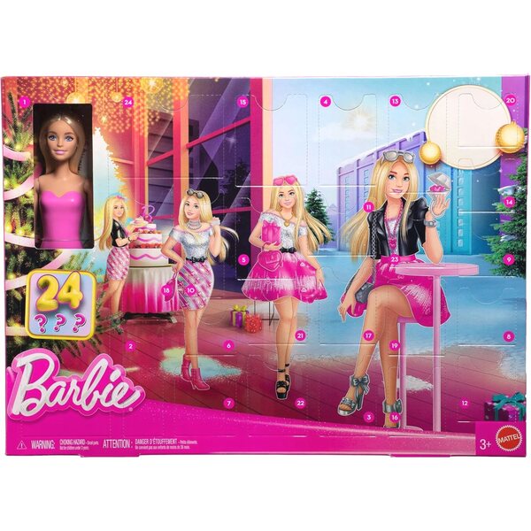 Adventskalender Barbie mit 24 Modeüberraschungen für Mädchen ab 3 Jahren