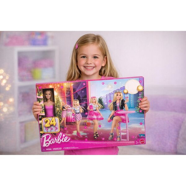 Adventskalender Barbie mit 24 Modeüberraschungen für Mädchen ab 3 Jahren
