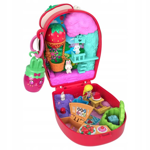 Компактен игрален комплект за пикник на Polly Pocket Bunny за деца 4+
