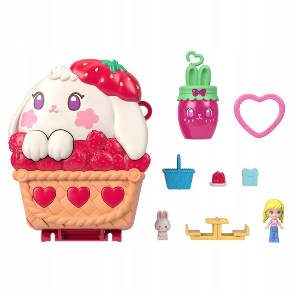 Polly Pocket Bunny's picnic set gioco compatto per bambini 4+