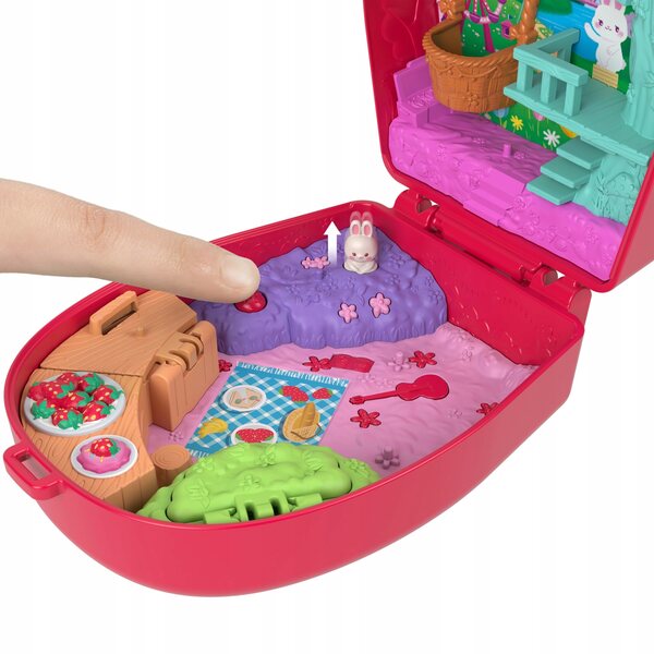 Polly Pocket Bunny's picnic set gioco compatto per bambini 4+