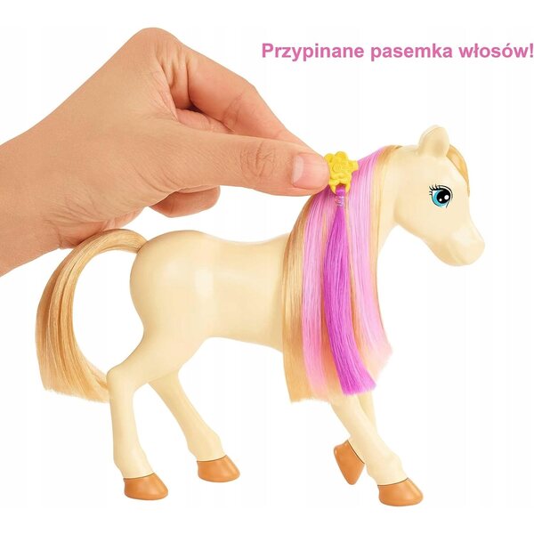 Barbie Groom n Care Pferde-Set mit Zubehör für Pferde und Barbie, ab 7 Jahren