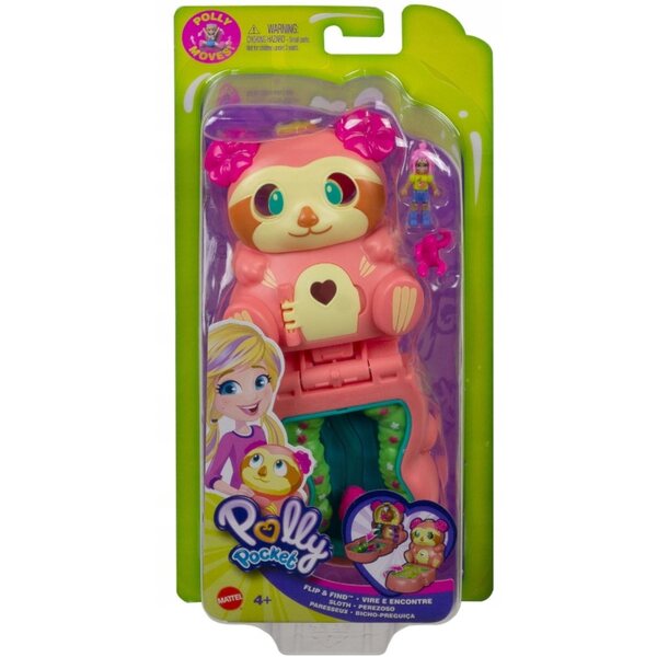Polly Pocket Compact Set avec Maison Paresseuse et Poupée Flexible 25,5 cm