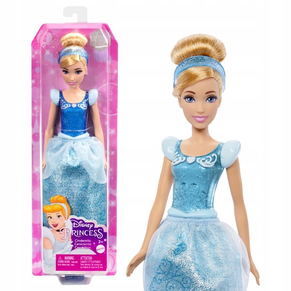 Bambola Cinderella Disney Mattel con Tiara e Scarpe Eleganti per Bambini 3+