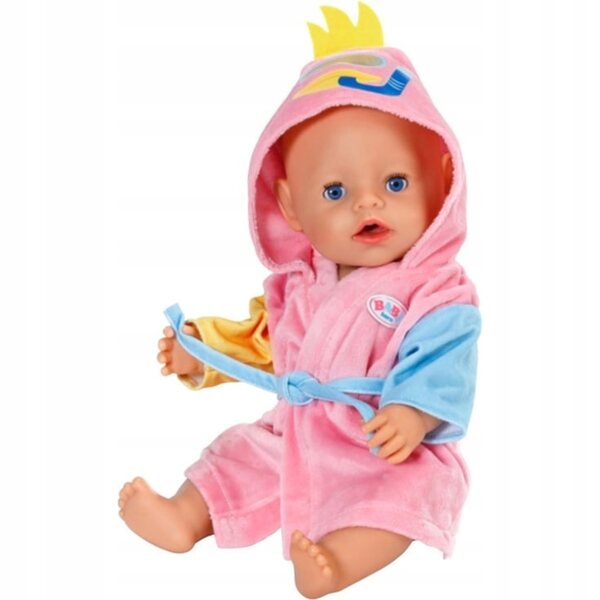 BABY born Accappatoio Morbido per Bambole 43 cm con Cappuccio a Tema Anatra