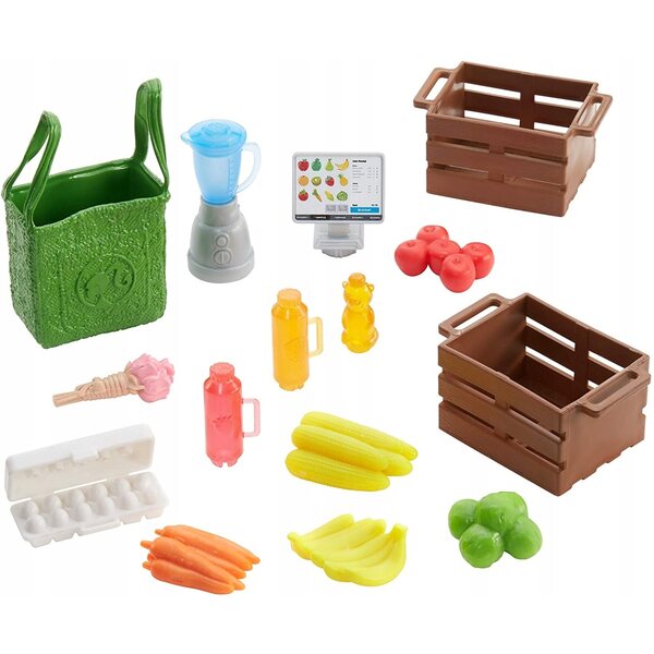 Mattel Barbie Stragan Farmerski - set za igru s dodacima i lutkom