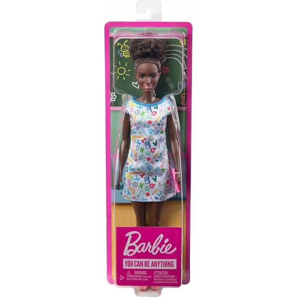 Barbie Teacher Mattel für Kinder ab 3 Jahren mit originellem Look und Zubehör