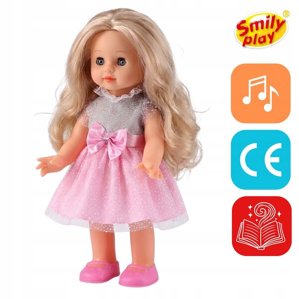 Julka Interaktive Puppe 33 cm, die läuft, spricht und 5 Lieder auf Italienisch singt