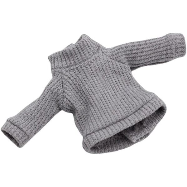 Grauer Rollkragenpullover für OB11 1/12 BJD Puppen – Freizeitkleidung