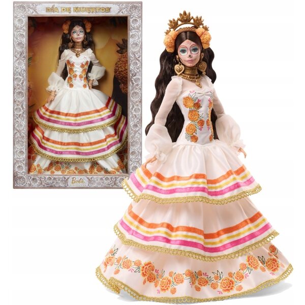 Barbie Dia De Muertos elegante und traditionelle mexikanische Sammlerpuppe