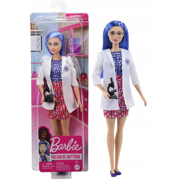 Barbie-Wissenschaftlerin mit Mikroskop und Zubehör – Lernpuppe für Kinder ab 3 Jahren