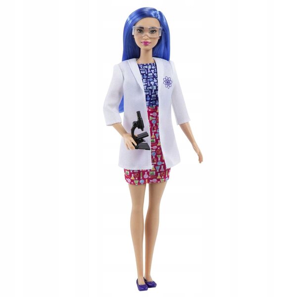 Barbie-Wissenschaftlerin mit Mikroskop und Zubehör – Lernpuppe für Kinder ab 3 Jahren