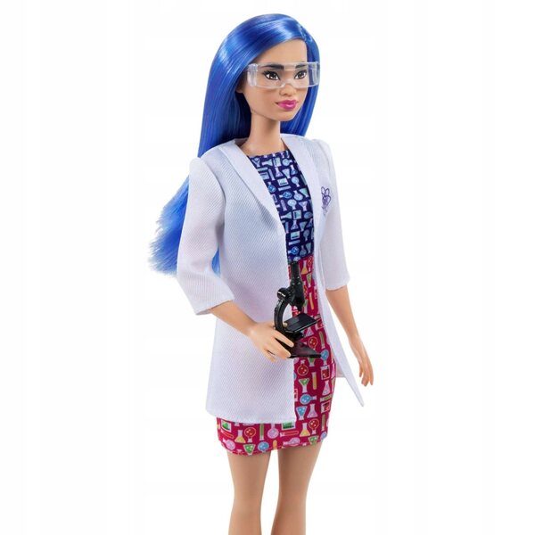 Barbie-Wissenschaftlerin mit Mikroskop und Zubehör – Lernpuppe für Kinder ab 3 Jahren