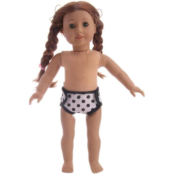 5 Mutandine a Pois per Bambole 18 Pollici - Intimo Accessorio per Costume